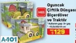 MGS OYUNCAK ÇİFTLİK DÜNYASI BİÇERDÖVER VE TRAKTÖR MGS OYUNCAK ÇİFTLİK DÜNYASI BİÇERDÖVER VE TRAKTÖR